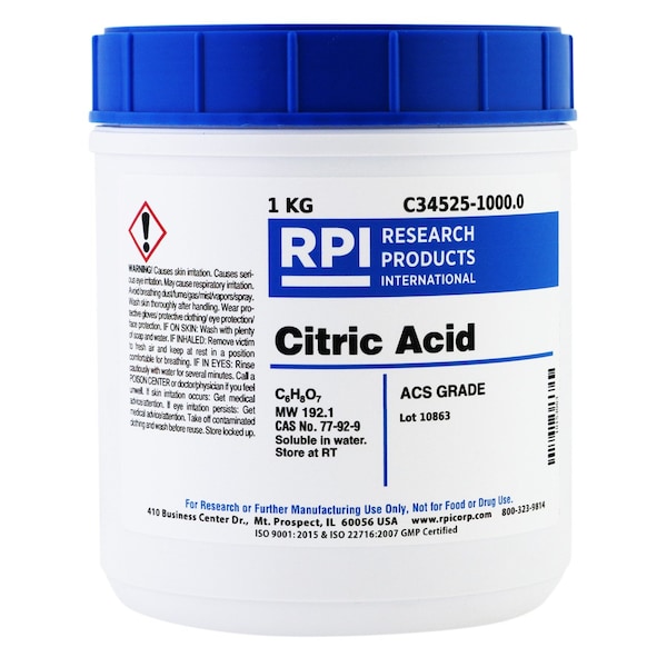 Citric Acid, ACS Grade, 1 KG